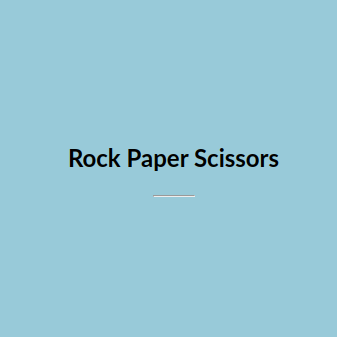 Rock Paper Scissors Game